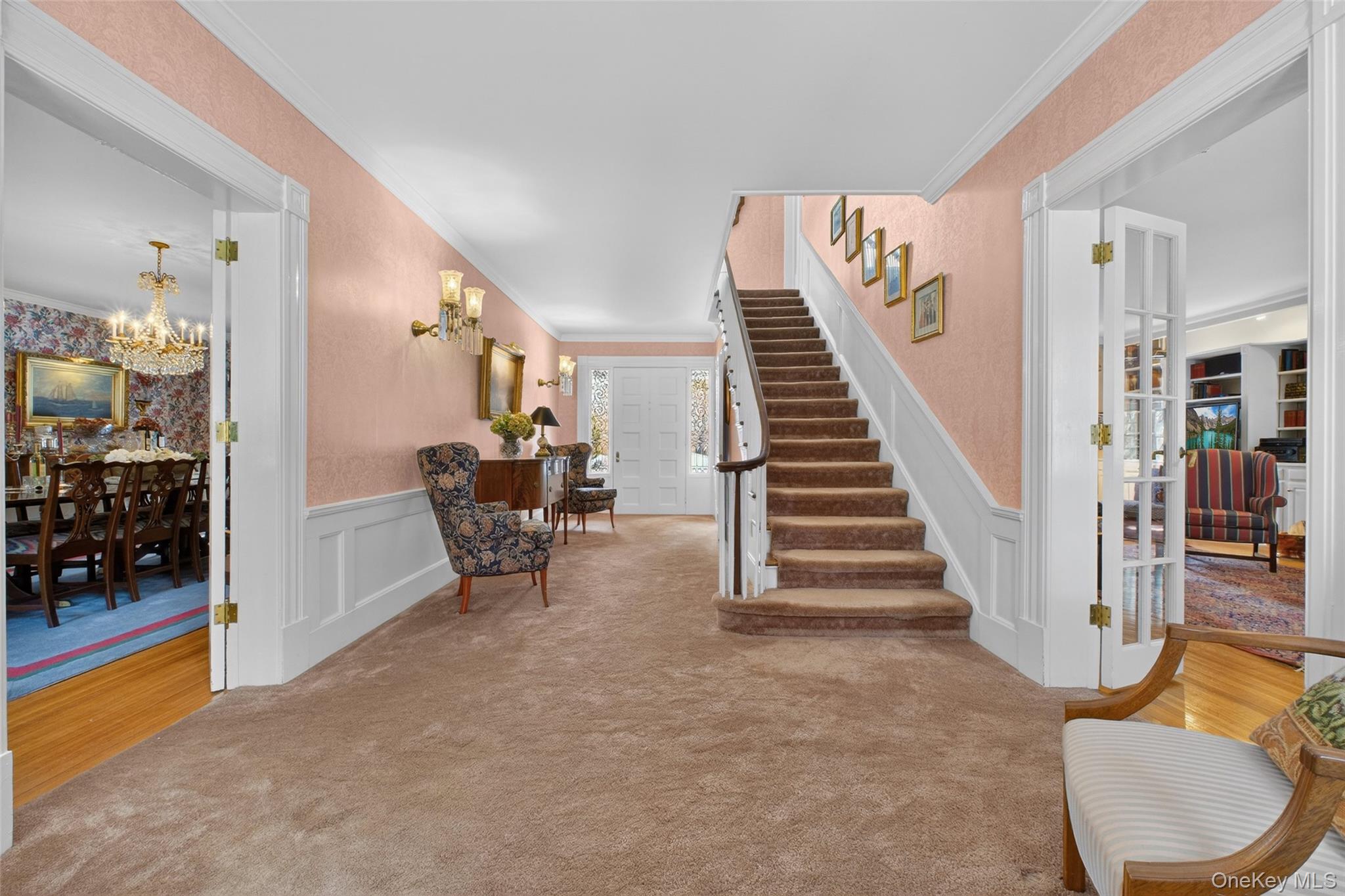 79 Old Balmville Road Newburgh, NY 12550 - Photo 6 of 45 a view of a livingroom with furniture and stairs