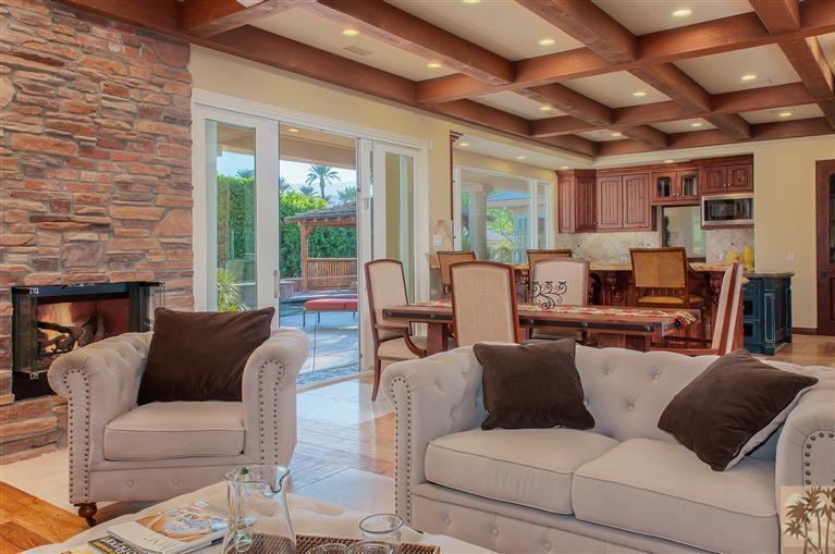 70551 Sunny Lane Rancho Mirage, CA 92270 - Photo 14 of 35 a living room with furniture and a fireplace