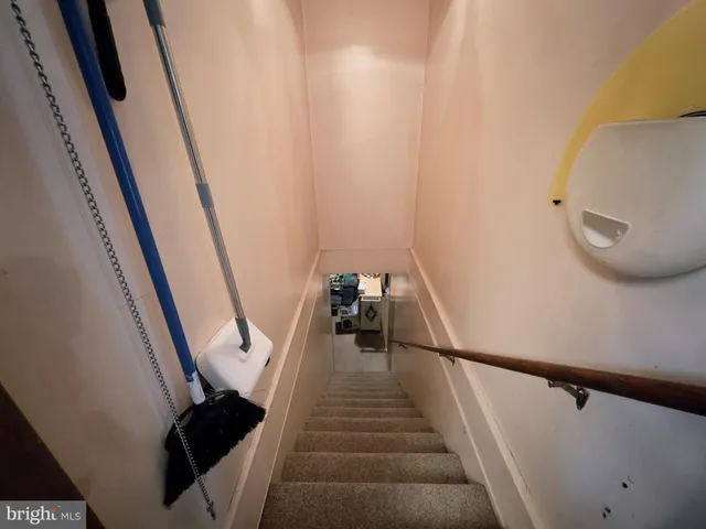 a view of a staircase