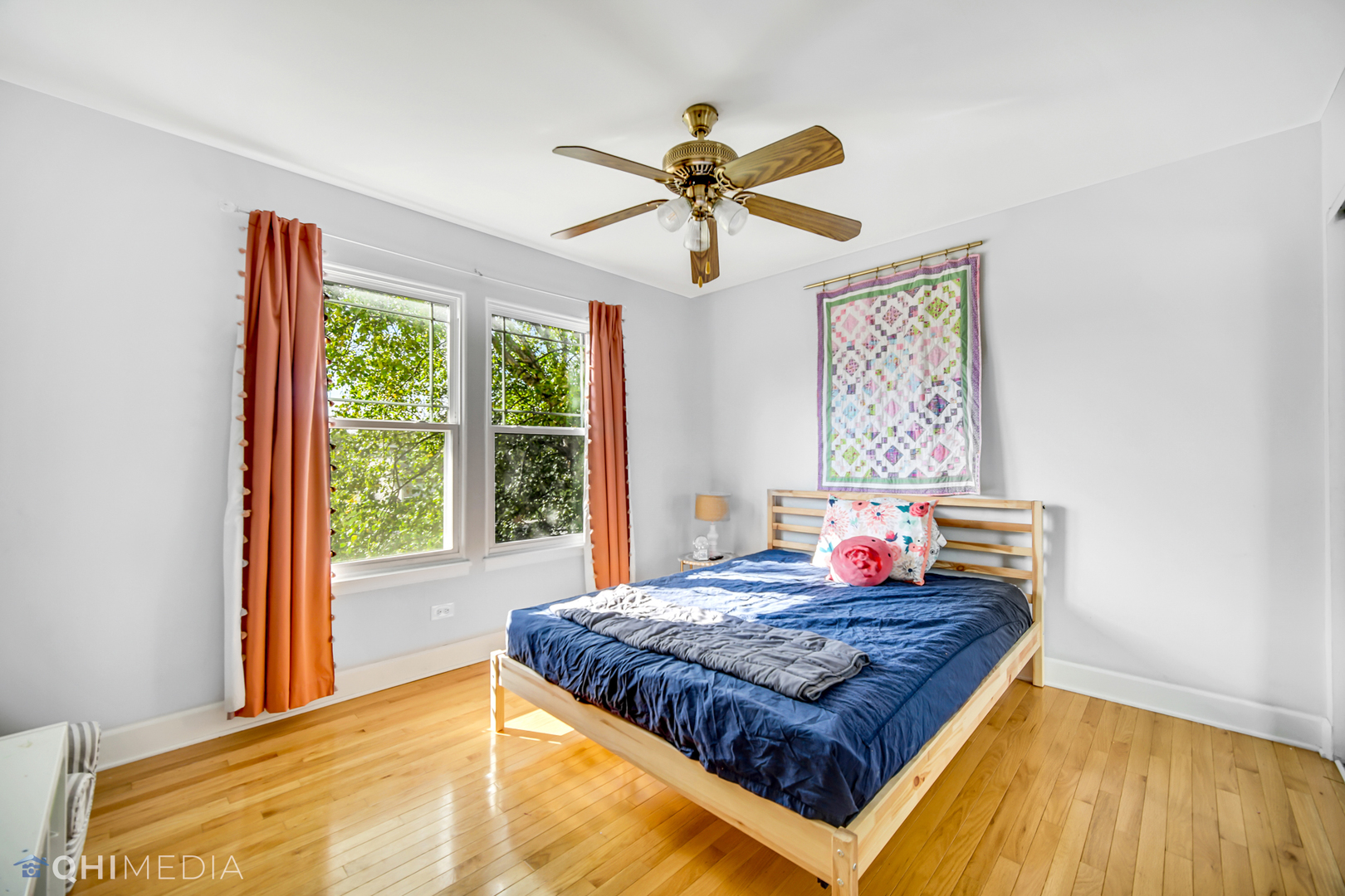 7930 Farmhouse Road Frankfort, IL 60423 - Photo 14 of 24 a bedroom with a bed and wooden floor
