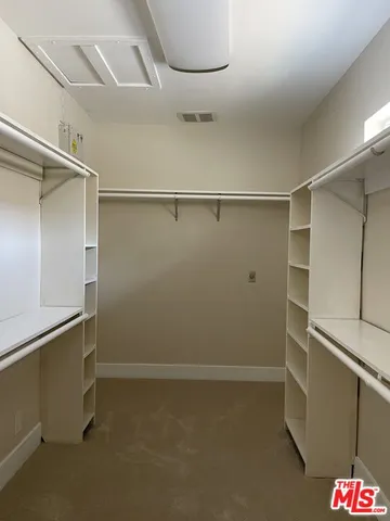 a close view of closet