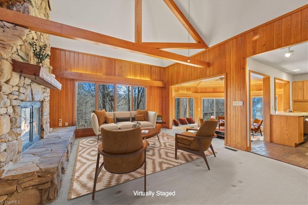 214 Hilton Road Stokesdale, NC 27357 - Photo 3 of 50 Beautiful views from the great room and sunroom.