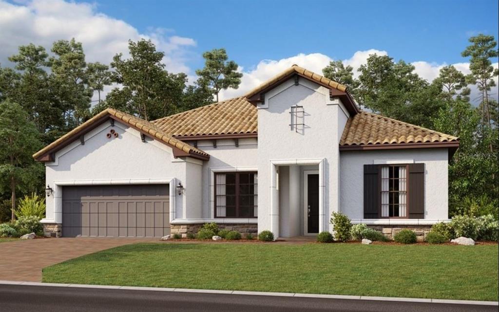 964 Ladera Ranch Road Poinciana, FL 34759 - Photo 1 of 1 a view of a white house with a small yard and large trees