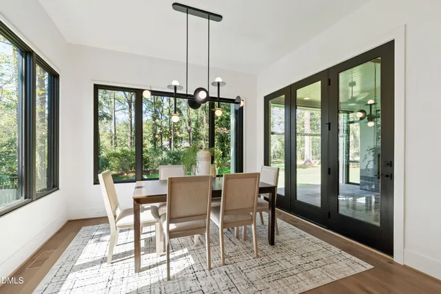 a view of a hallway with window