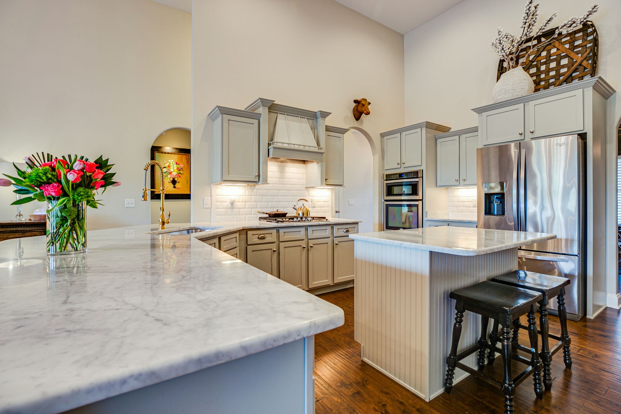 911 Contessa Drive Murfreesboro, TN 37128 - Photo 19 of 42 a kitchen with stainless steel appliances granite countertop a white refrigerator a stove and a sink