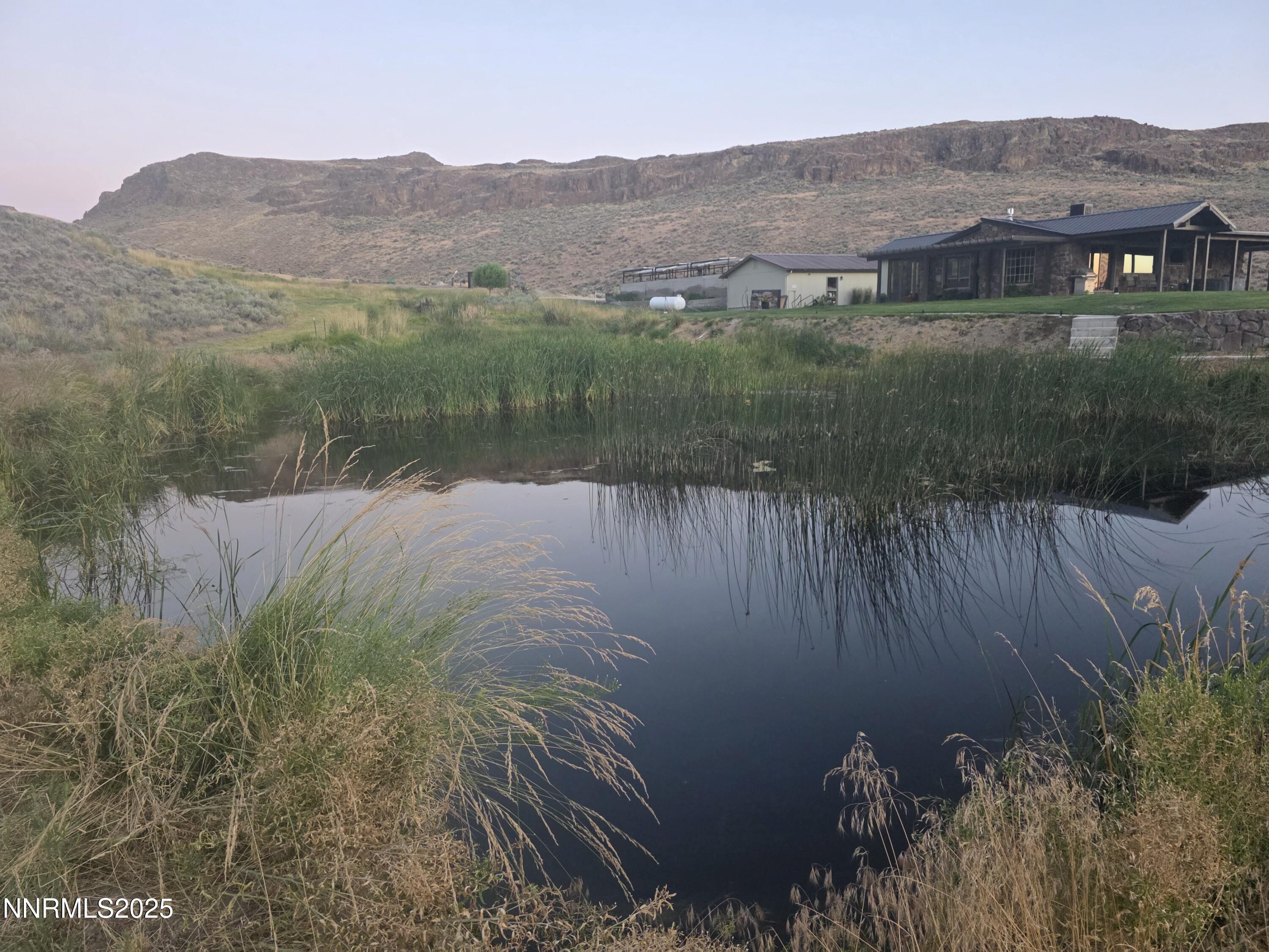 3300 High Rock Road Gerlach, NV 89412 - Photo 21 of 57 a view of a lake in middle of the town