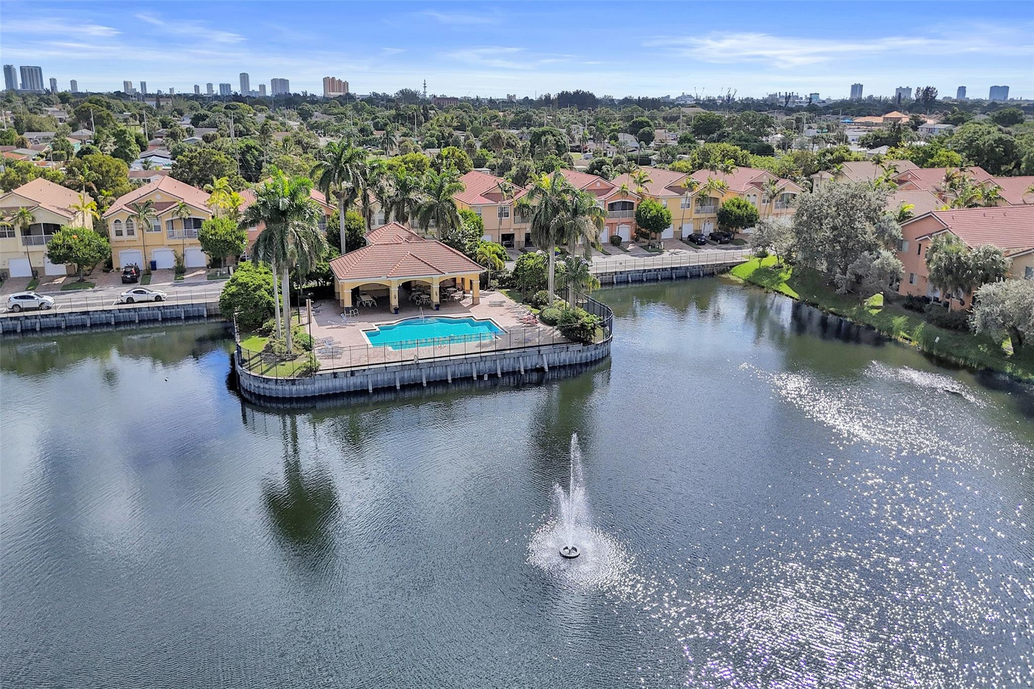 1825 Sonrisa Street Riviera Beach, FL 33404 - Photo 35 of 50 an aerial view of a house with a lake view