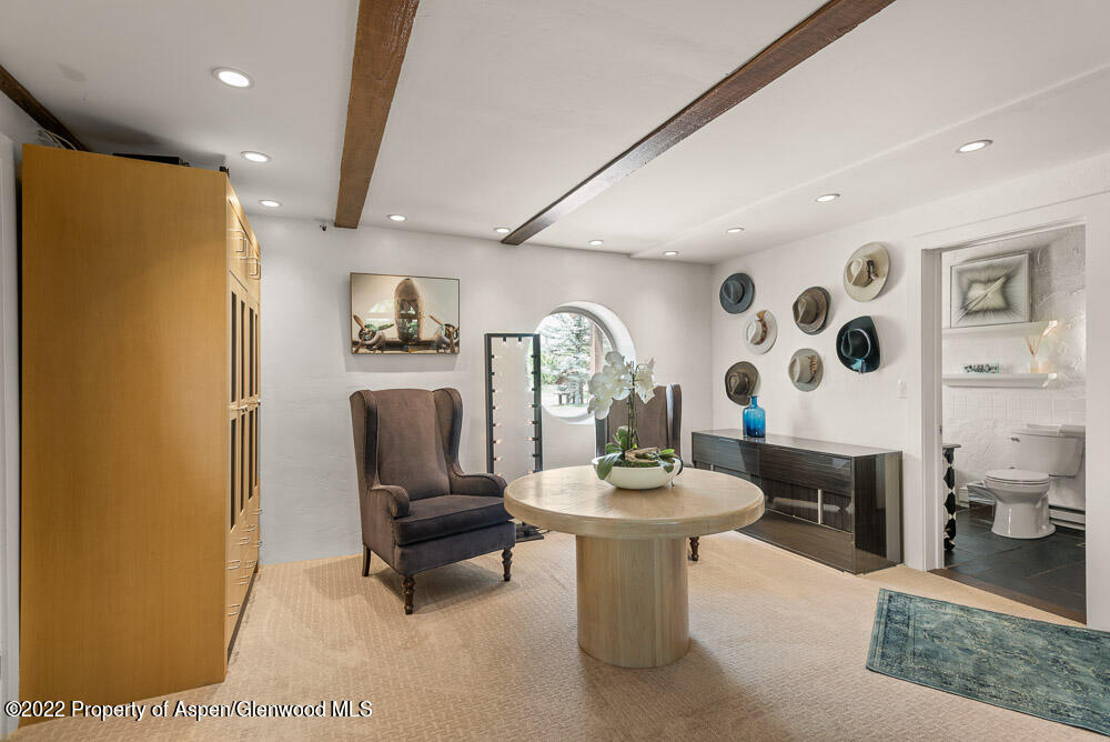 2459 Emma Road Basalt, CO 81621 - Photo 13 of 31 a living room with furniture a fireplace and a large window