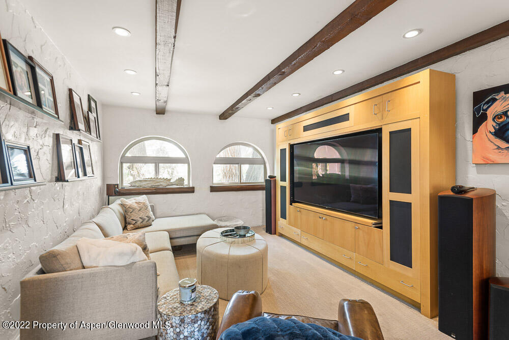 2459 Emma Road Basalt, CO 81621 - Photo 14 of 31 a living room with furniture and a flat screen tv