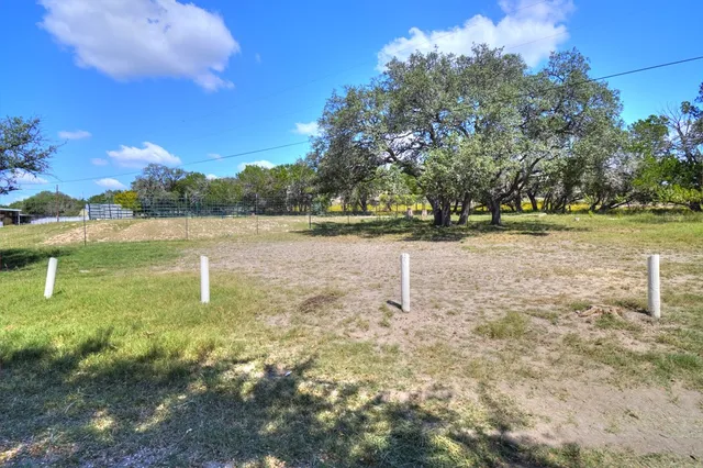 a view of yard with green space