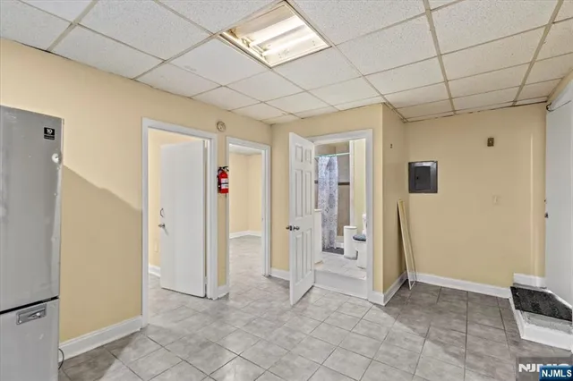 a view of a livingroom with a chandelier