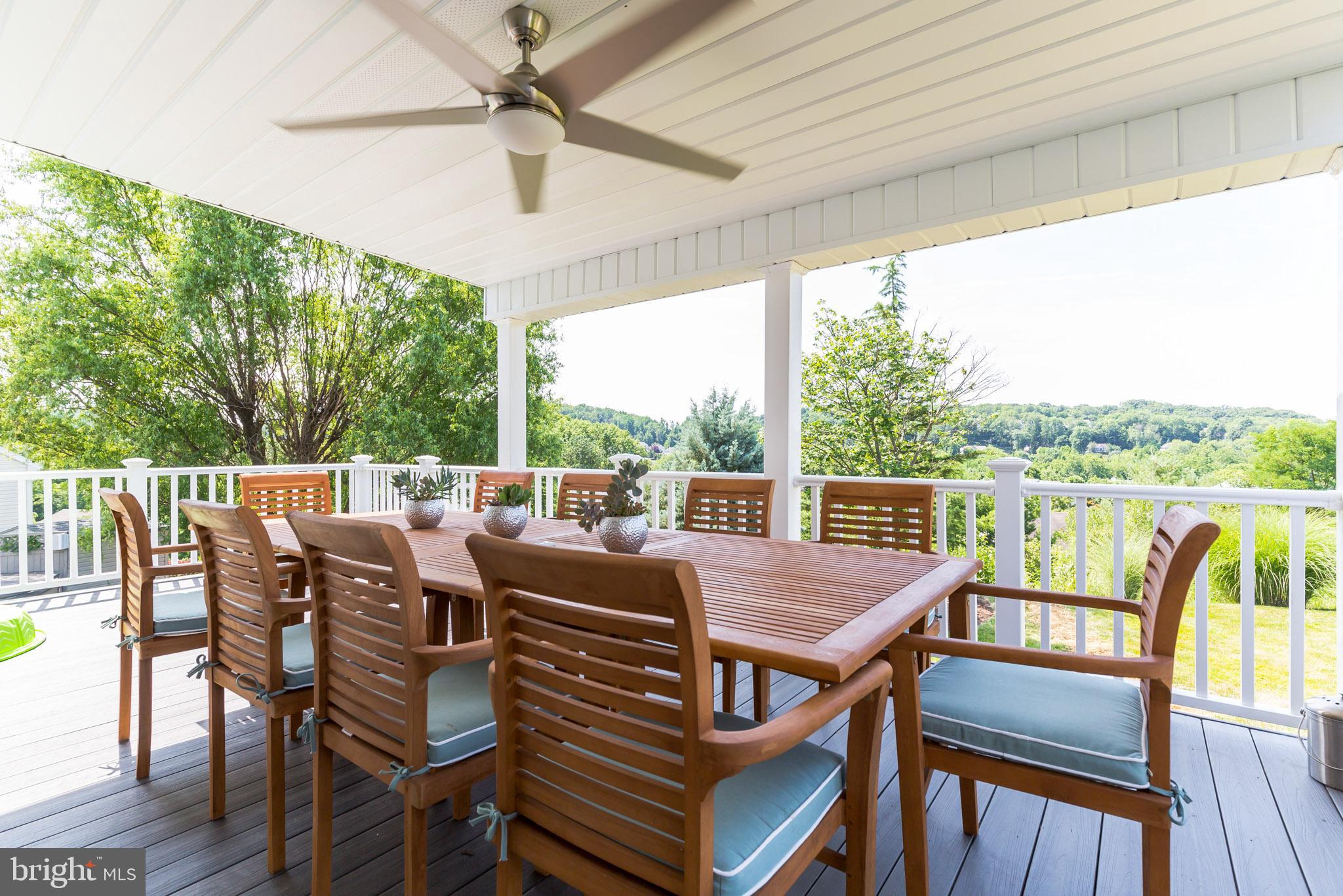 20 Madison Drive Reading, PA 19606 - Photo 16 of 36 Covered Deck with ceiling fan