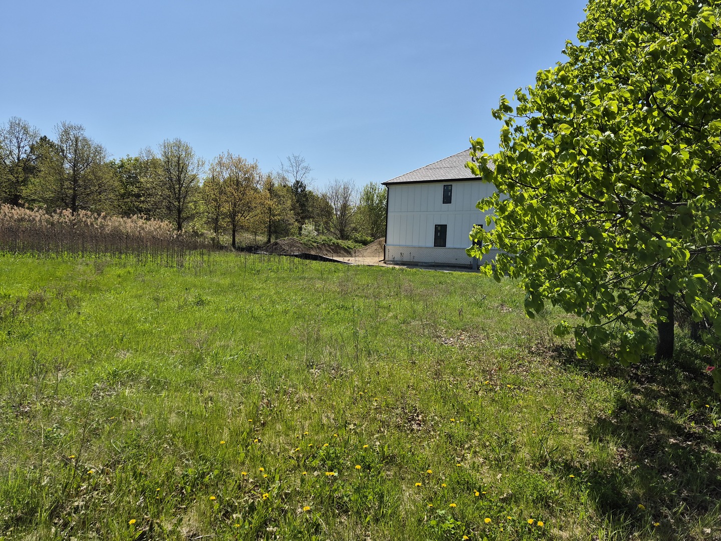 a view of a house with a backyard