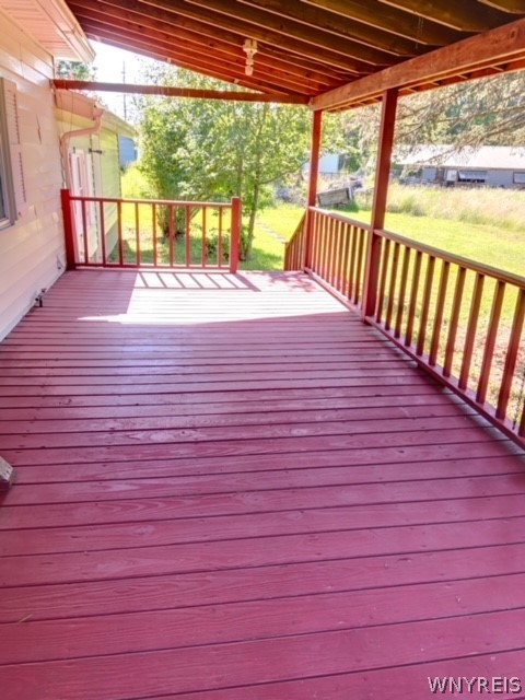 956 Cain Road Evans, NY 14006 - Photo 6 of 18 Covered back porch/deck 23 x 9