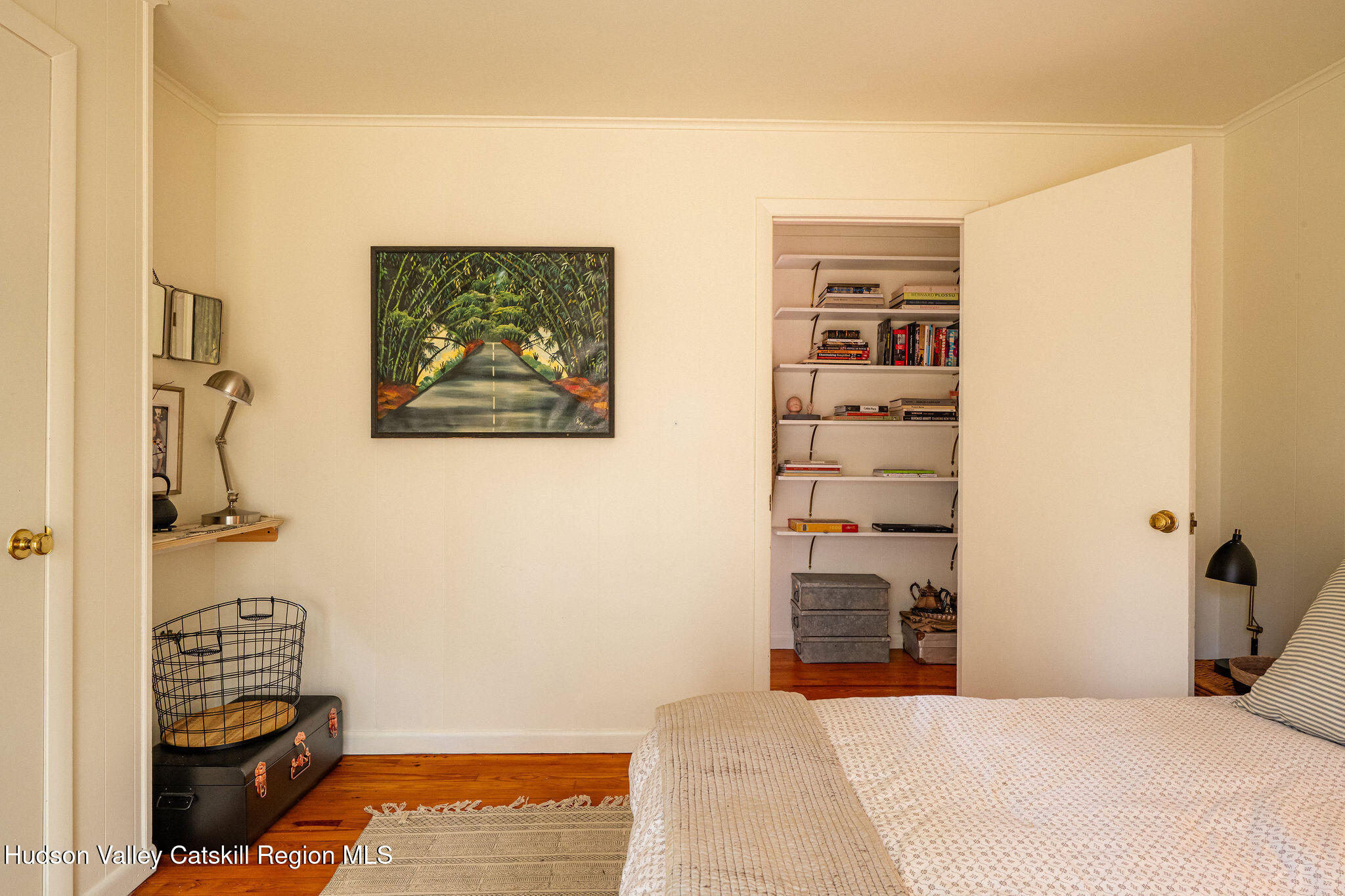 845-849 Peak Road Stone Ridge, NY 12484 - Photo 16 of 50 a bedroom with a bed and a view of bathroom