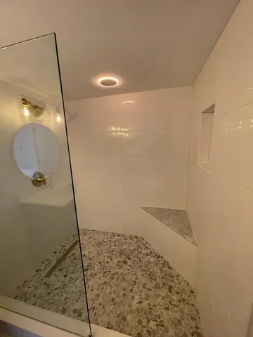 a bathroom with a sink
