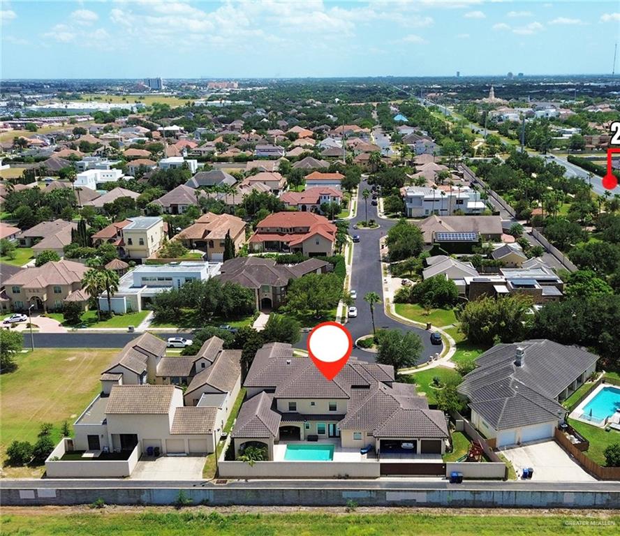 101 East Emory Avenue McAllen, TX 78504 - Photo 19 of 20 an aerial view of residential houses with outdoor space and ocean view