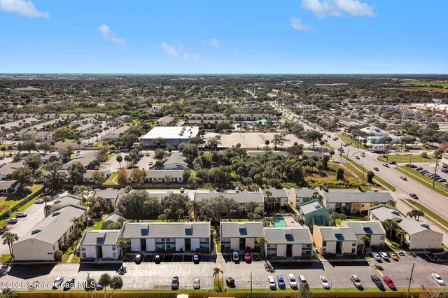 an aerial view of a city