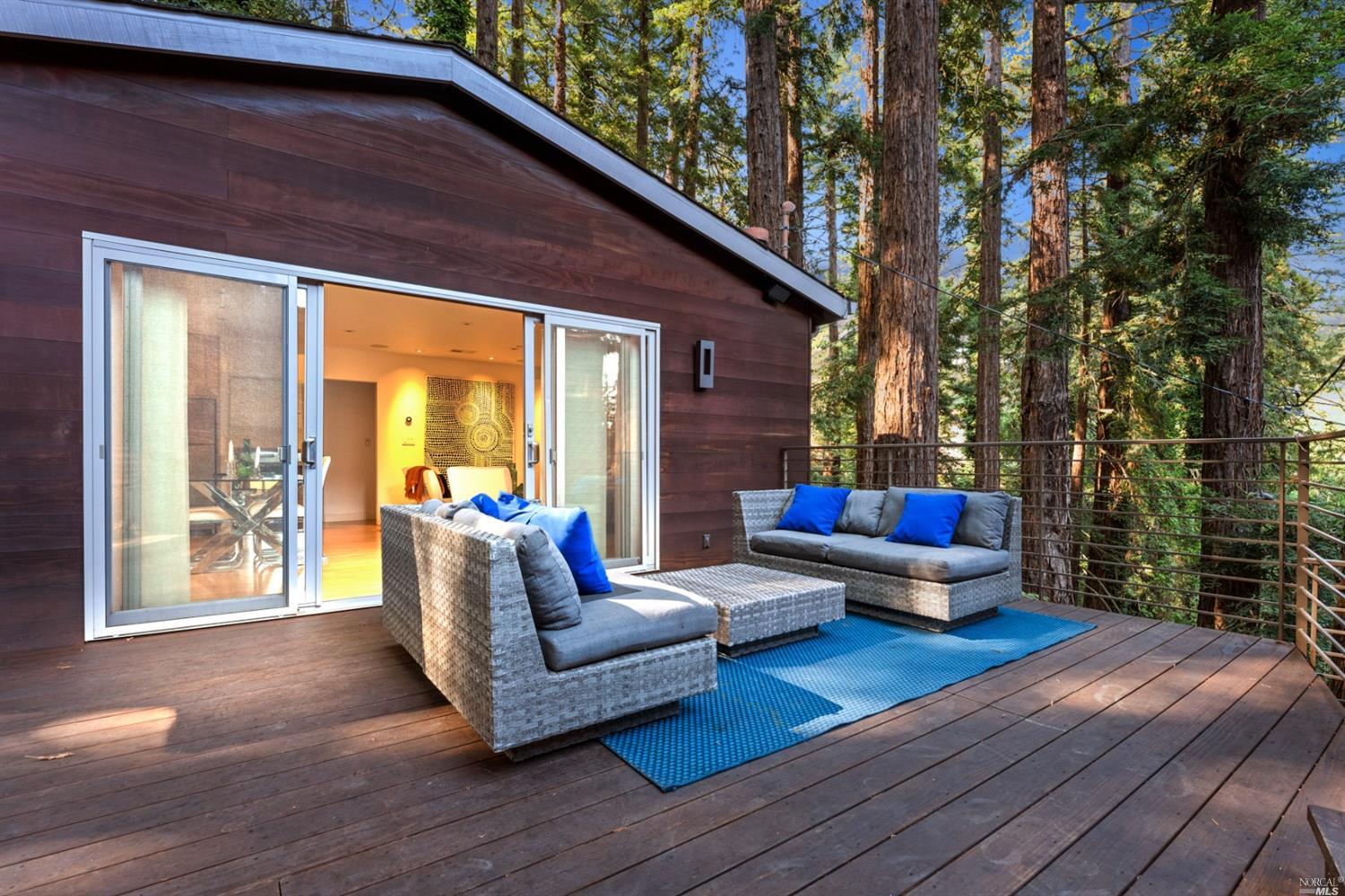 655 Edgewood Avenue Mill Valley, CA 94941 - Photo 13 of 85 a living room with furniture and a wooden floor