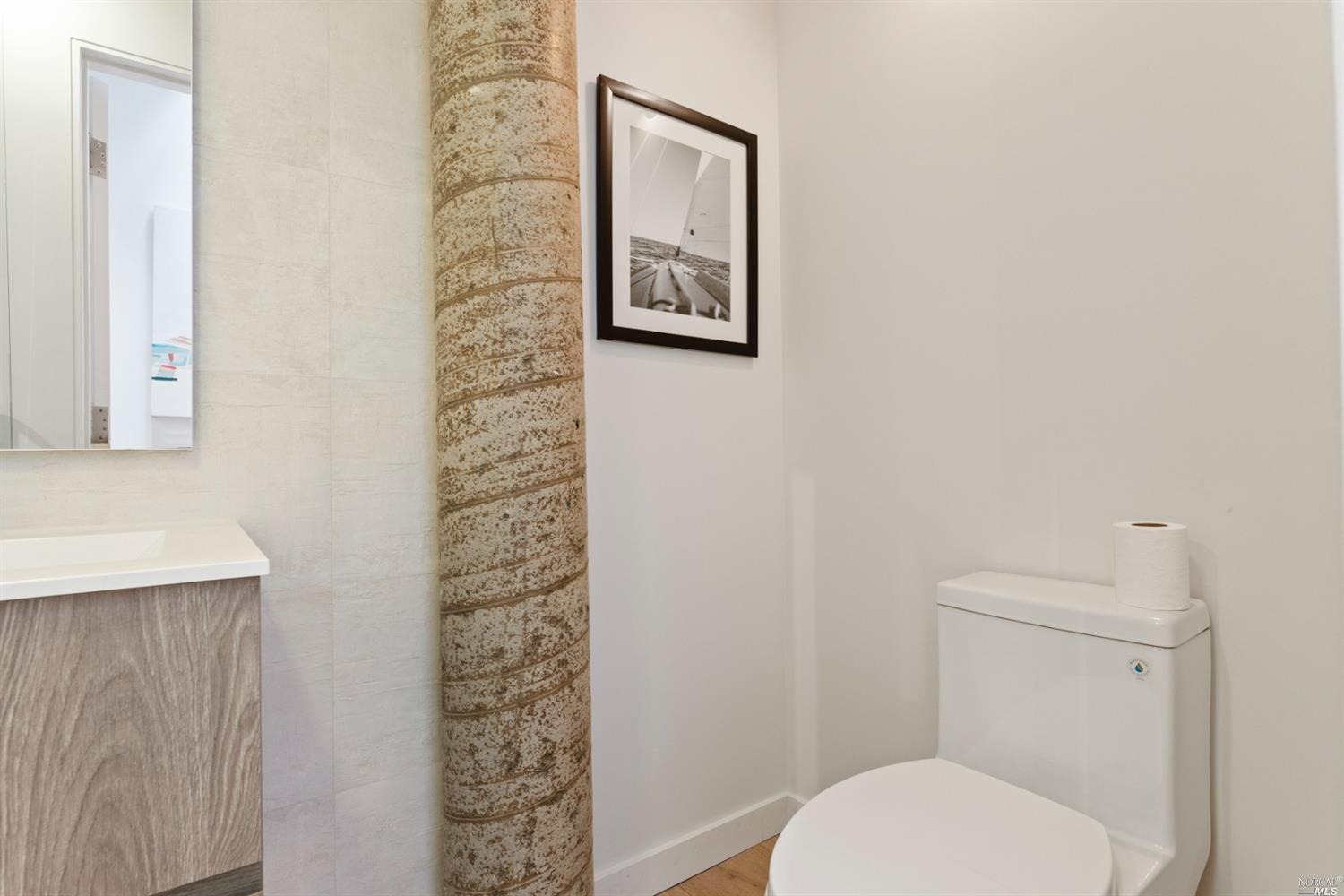 655 Edgewood Avenue Mill Valley, CA 94941 - Photo 46 of 85 a white toilet sitting next to a shower