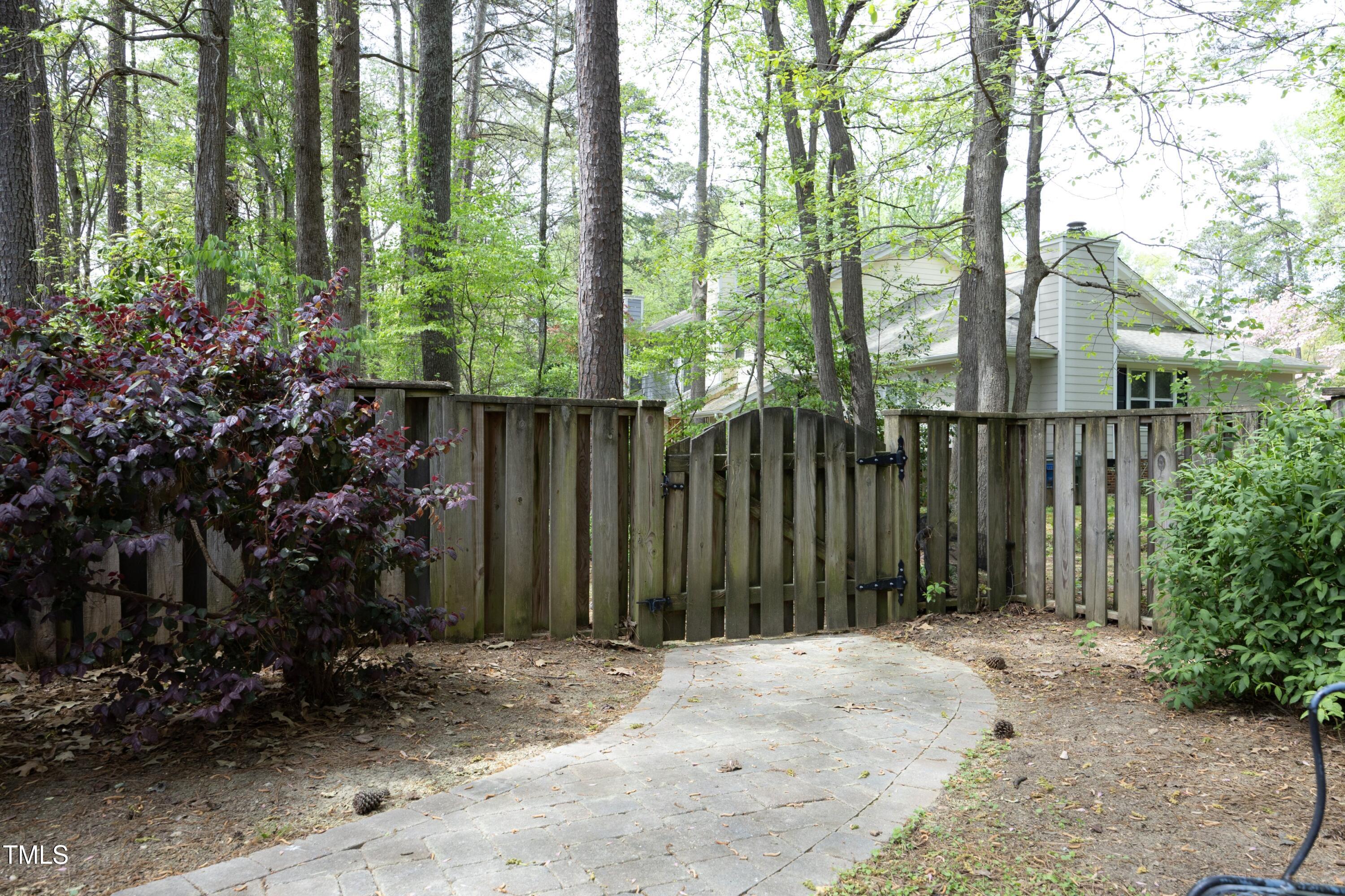 6417 Meadow View Drive Raleigh, NC 27609 - Photo 31 of 42 Back Gate