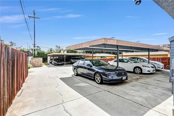 a car parked in front of a house