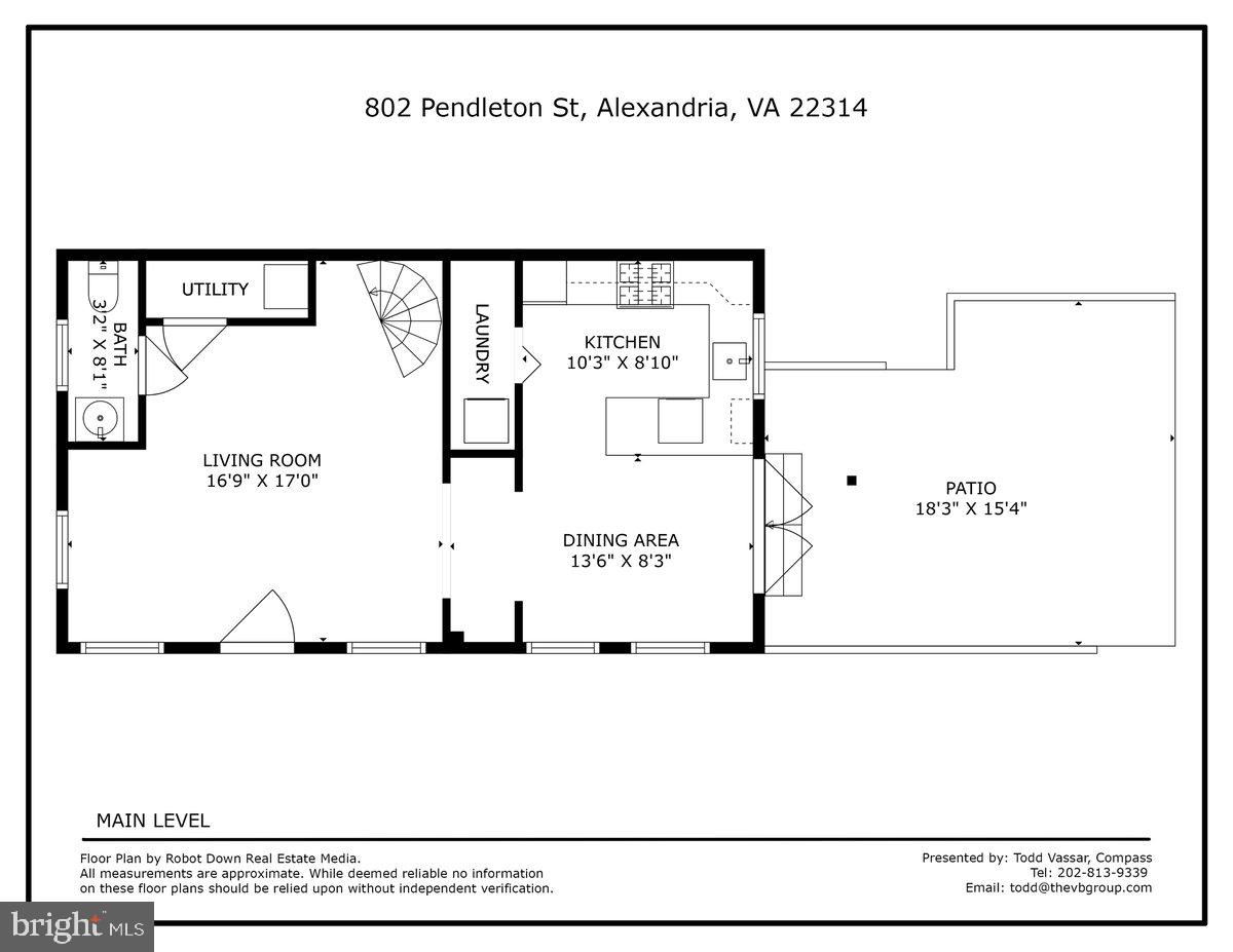 802 Pendleton Street Alexandria, VA 22314 - Photo 34 of 36 a picture of a floor plan