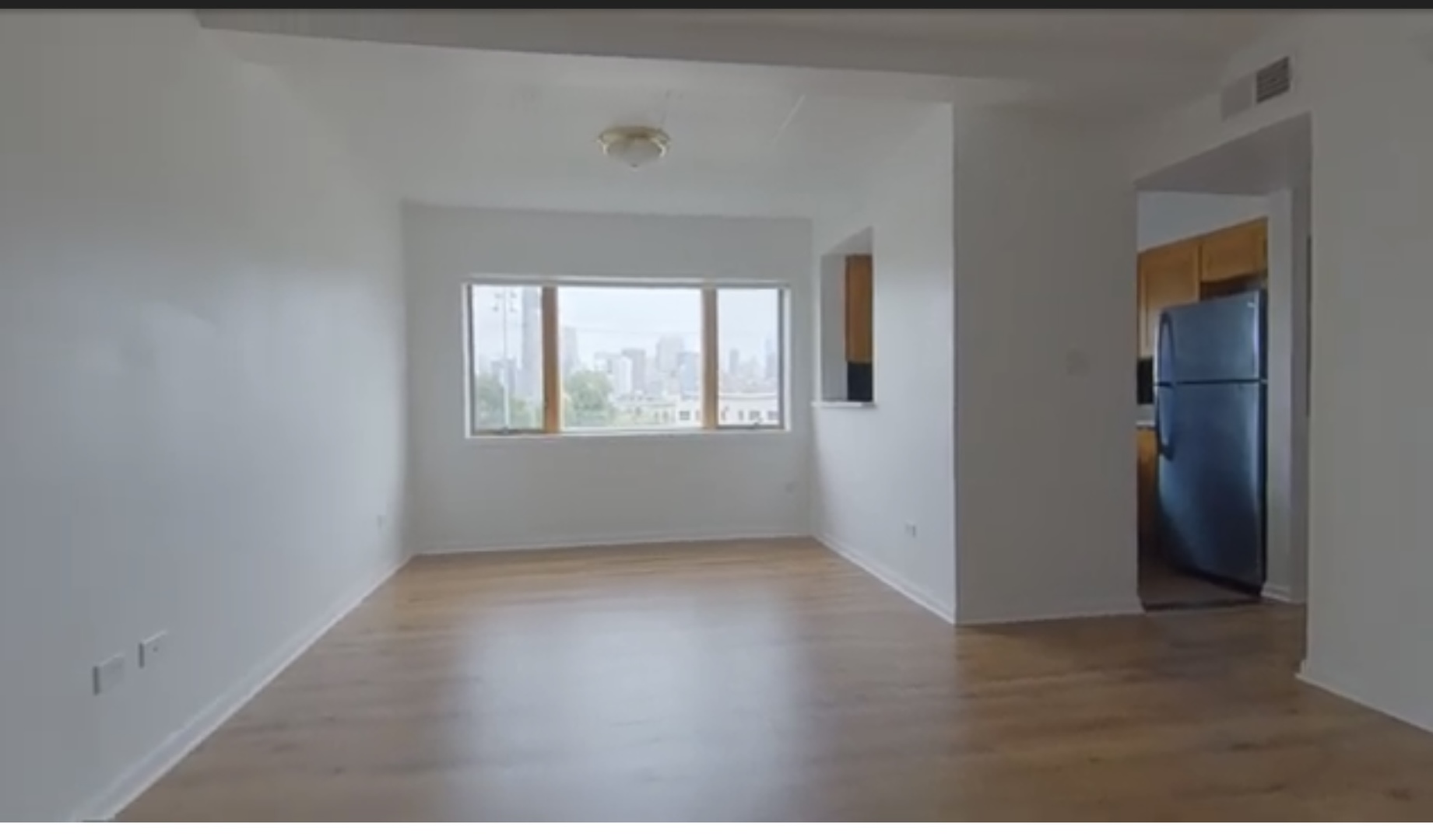 231 West 18th Street, Unit 2A Chicago, IL 60616 - Photo 3 of 9 an empty room with wooden floor and windows