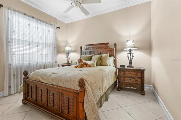 an aerial view of residential houses with outdoor space and river