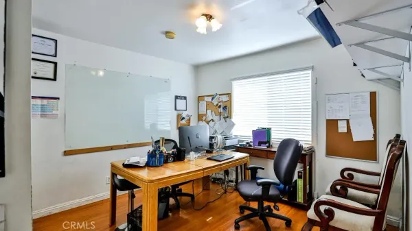 a view of a house with a yard plants and large tree