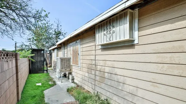a view of a house with a patio