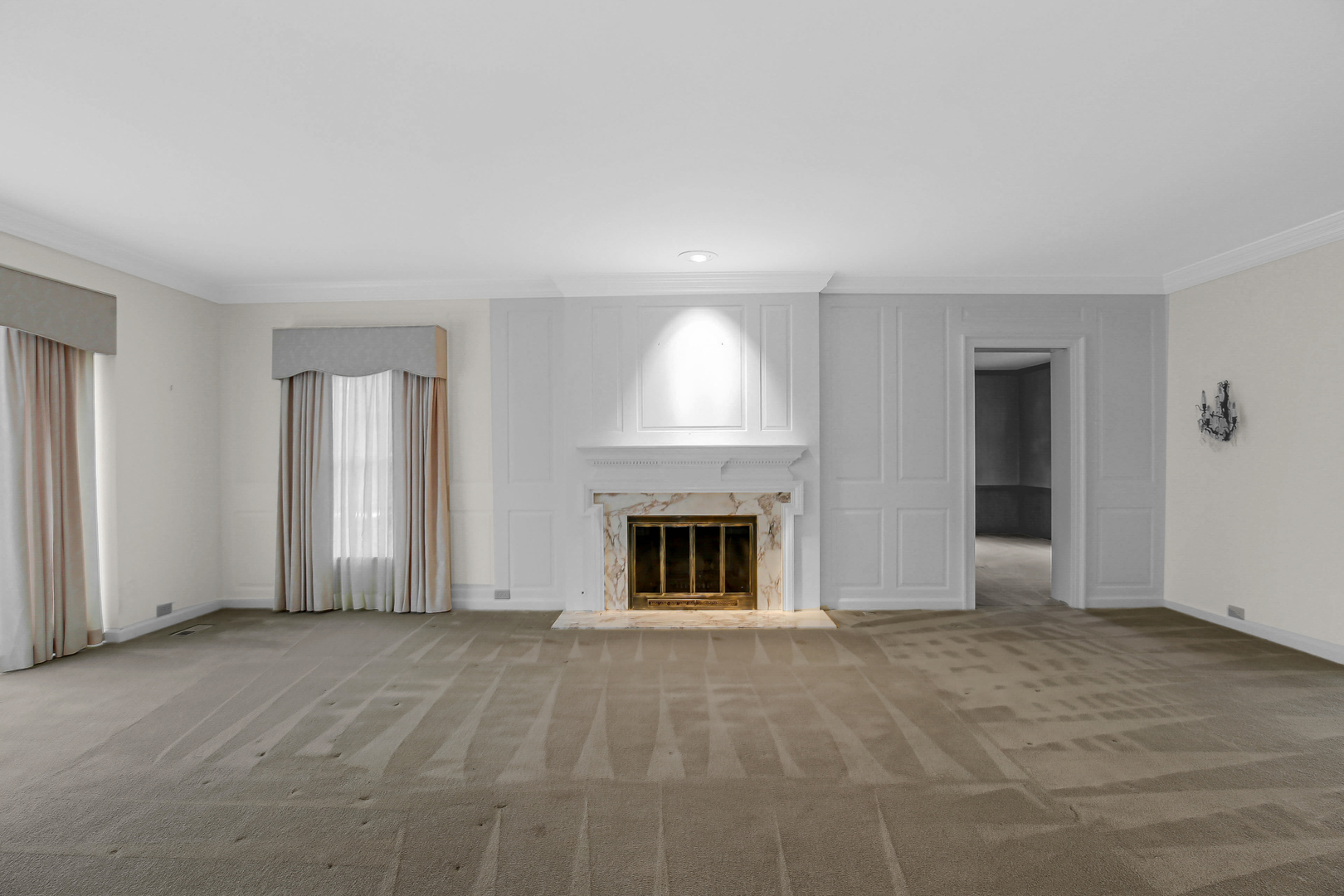 9S174 Drew Avenue Burr Ridge, IL 60527 - Photo 12 of 49 an empty room with windows and fireplace