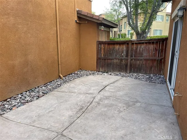 a backyard of a house