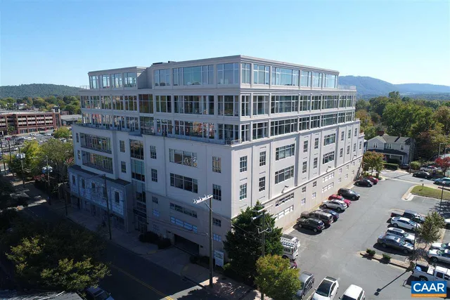 a view of a building with garden