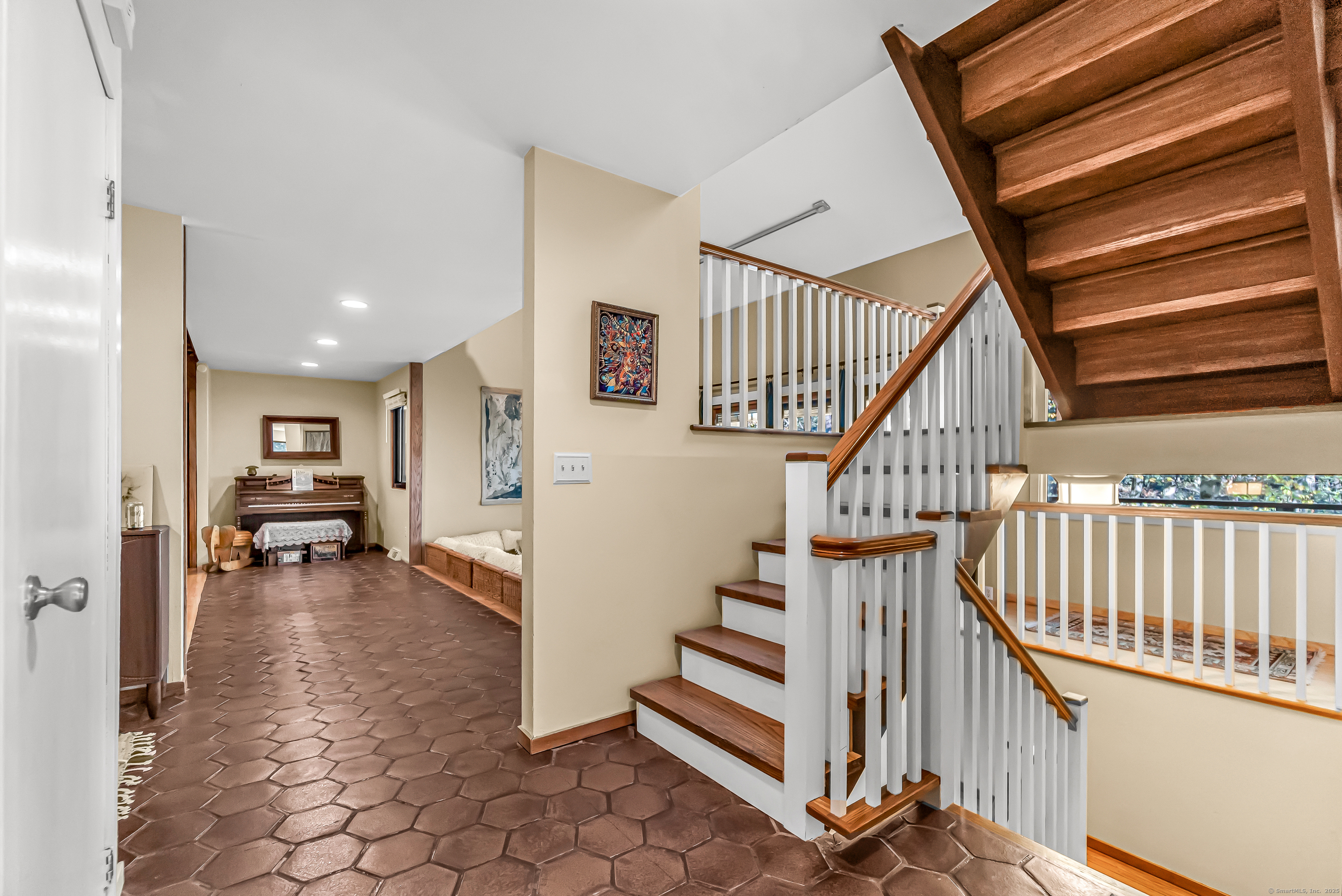 4 Old Gate Lane Newtown, CT 06470 - Photo 14 of 37 a view of entryway and hall with wooden floor