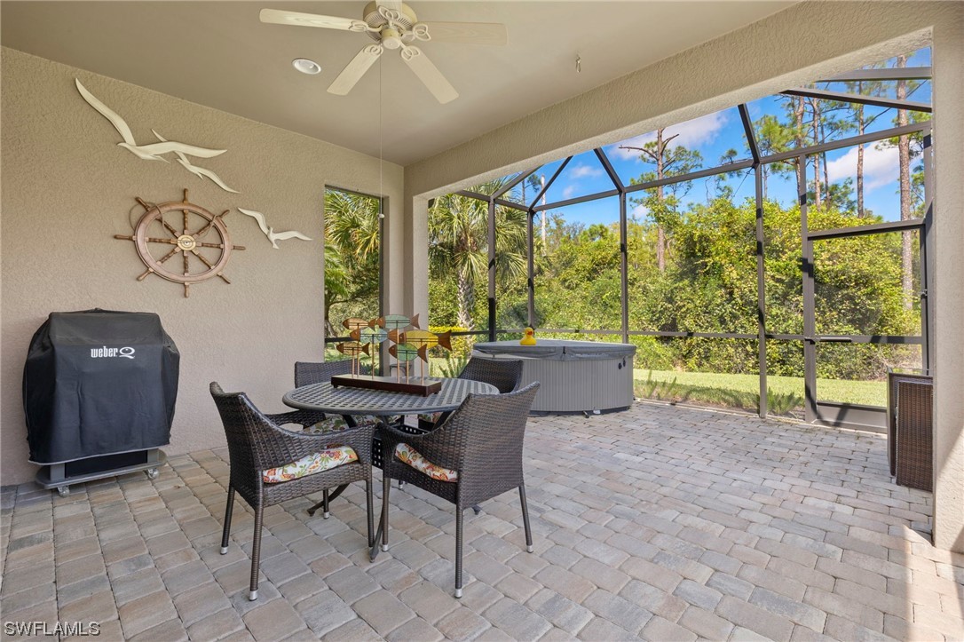 10844 Dennington Road Fort Myers, FL 33913 - Photo 25 of 50 a view of a dining room with furniture window and outside view