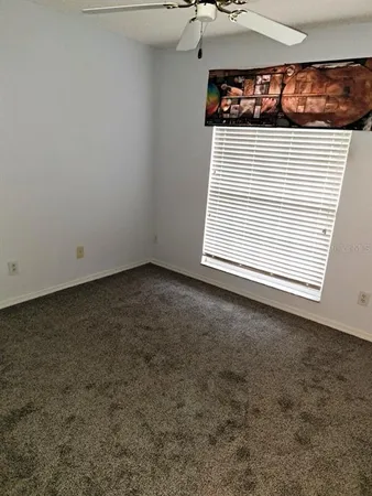 an entryway with wooden floor