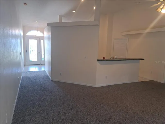 a view of an empty room