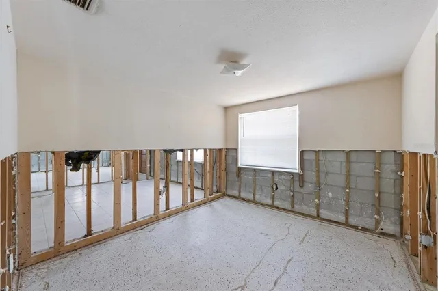 a view of a hallway with entryway