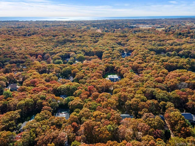 an aerial view of multiple house