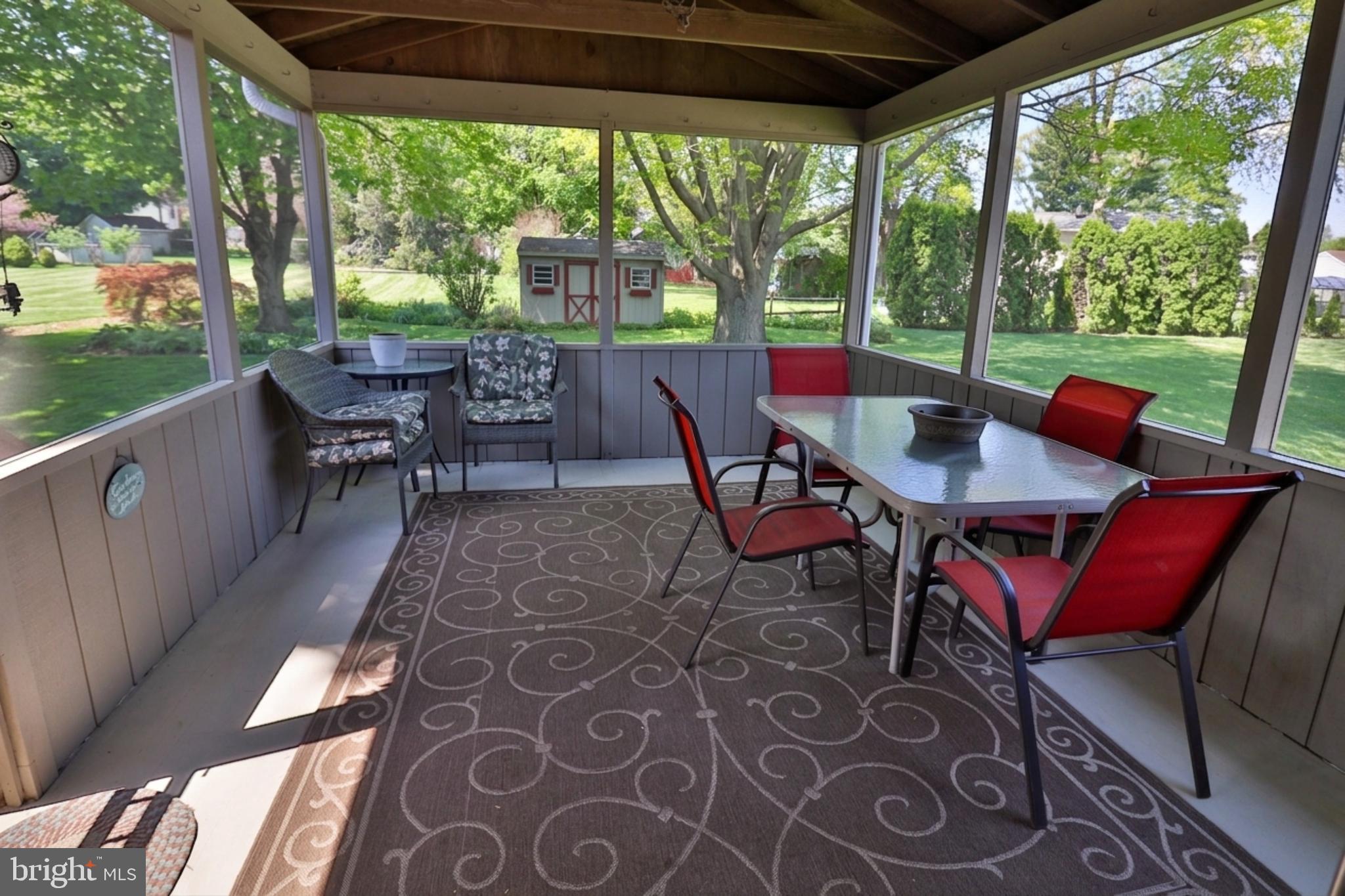 34 South Oak Street Lititz, PA 17543 - Photo 7 of 43 a view of a patio with a table chairs and a backyard