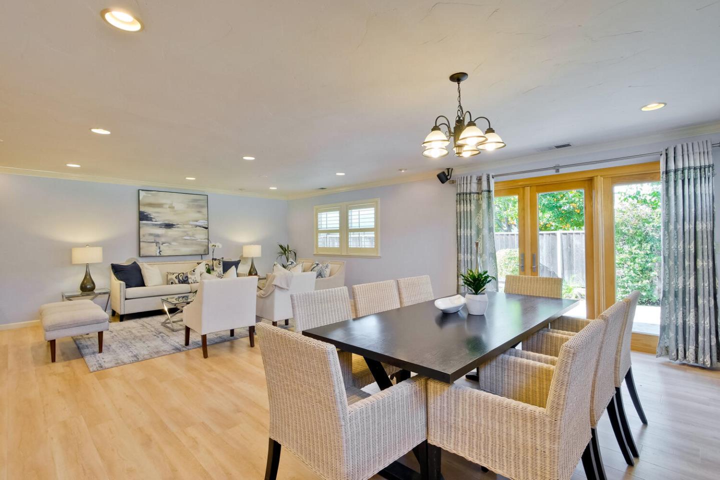 735 Widget Drive San Jose, CA 95117 - Photo 9 of 48 a view of a dining room with furniture window and outside view