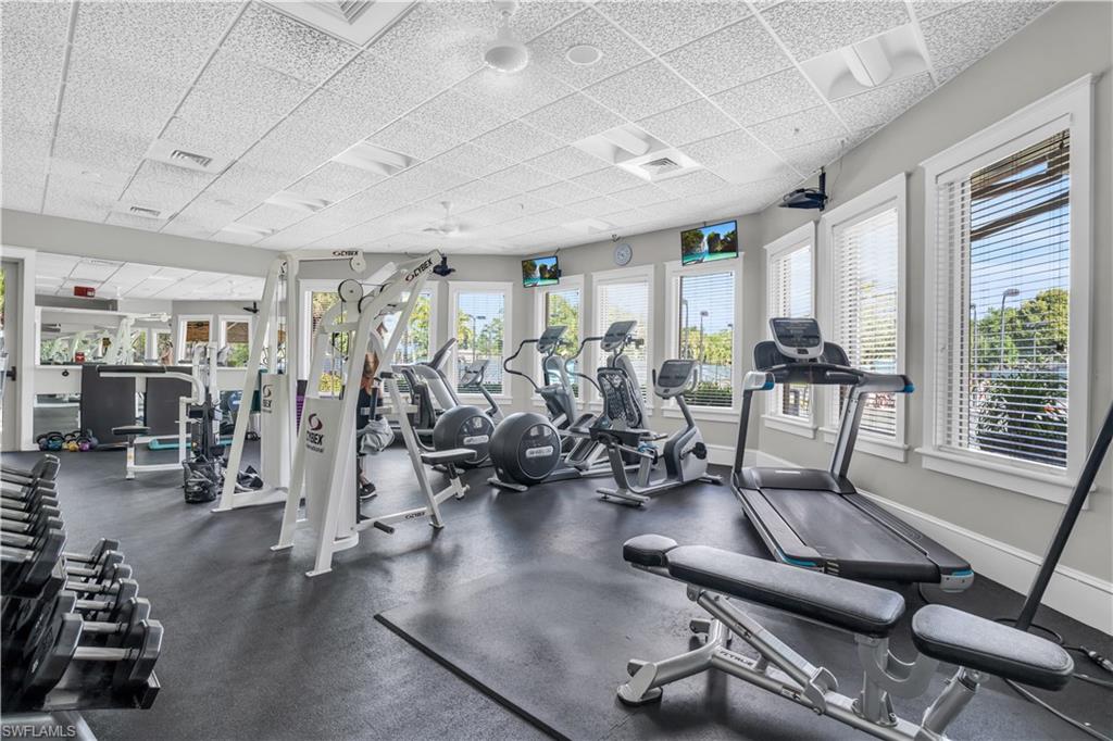 4356 Mistlethrush Lane Naples, FL 34119 - Photo 35 of 38 a view of a room with gym equipment