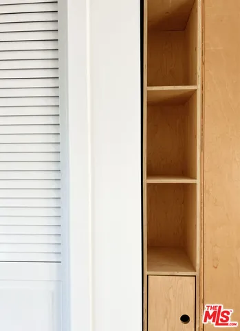a close view of closet