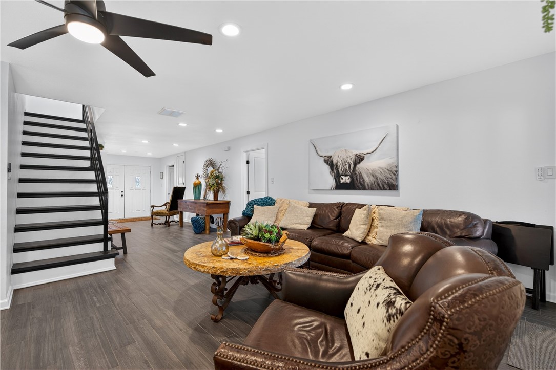24937 County Road 350 Mathis, TX 78368 - Photo 7 of 39 a living room with furniture and wooden floor