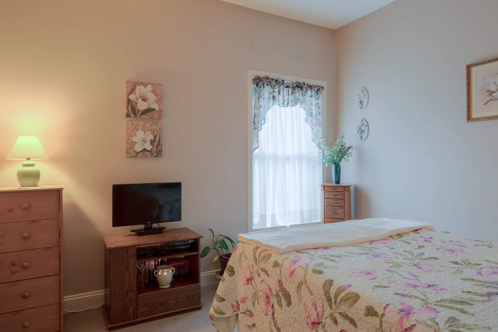 355 Sam Reed Road Northwest Floyd, VA 24091 - Photo 23 of 37 a bedroom with a bed and a tv on the dresser