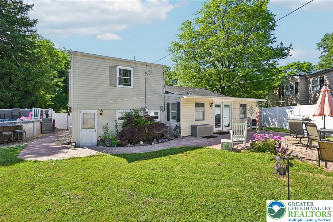 2649 Nottingham Road Bethlehem, PA 18017 - Photo 30 of 49 A private backyard oasis features an above ground pool and a generous patio perfect for entertaining.