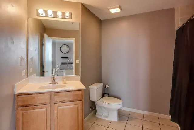 a balcony with city view