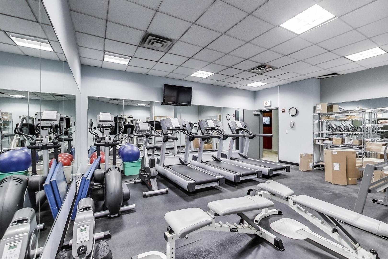 1600 South Indiana Avenue, Unit 1602 Chicago, IL 60616 - Photo 21 of 30 a view of a room with gym equipment
