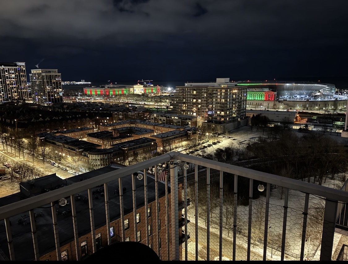 1600 South Indiana Avenue, Unit 1602 Chicago, IL 60616 - Photo 29 of 30 a city view from a balcony